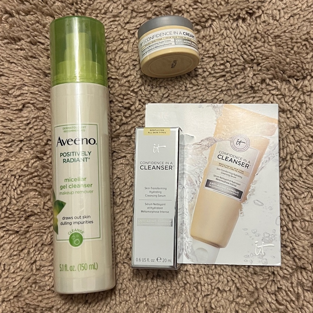Aveeno Cleanser, it Cleanser and Moisturizing Cream!